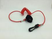 BOAT PADDLE AND FISHING POLE LEASH COILED LANYARD 40" SNAP HOOK